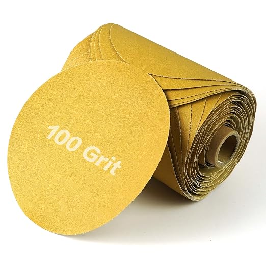 PSA Sanding Discs 6 Inch Adhesive Backed Sandpaper 100 Pack 100 Grit Self by Keeimp