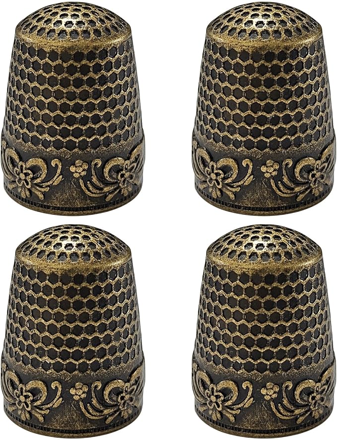 FR 4Pcs Sewing Thimbles, Metal Thimbles by Unknown