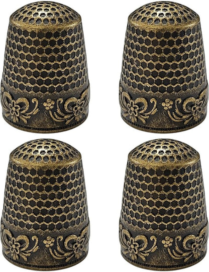 FR 4Pcs Sewing Thimbles, Metal Thimbles by Unknown