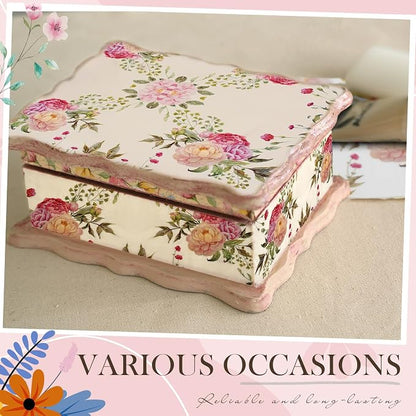 Crtiin 20 Pack Assorted Floral Napkins - Image 5