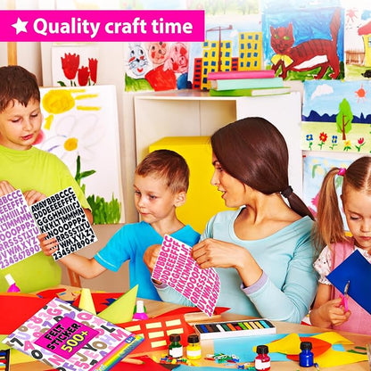 KRAFUN Black and Pink Felt Sticker Kit - Image 6