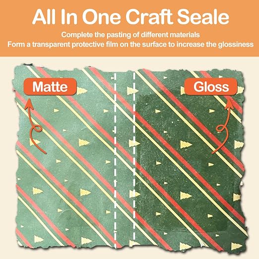 Crafts Sealer Gloss Matte Finish, 200ml+200ml All in One Craft Glue, and Finish - Image 4