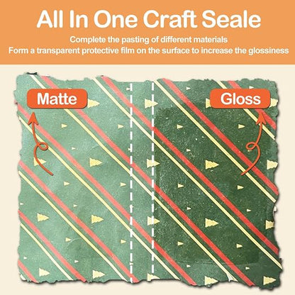 Crafts Sealer Gloss Matte Finish, 200ml+200ml All in One Craft Glue, and Finish - Image 4