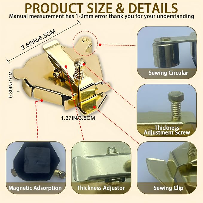 Magnetic Sewing Guide, Upgraded Multi-Purpose Magnetic Seam Guide - Image 3