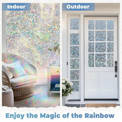 DOWELL Window Privacy Film Rainbow Film, Stained Glass Decorative Sticker - Image 9