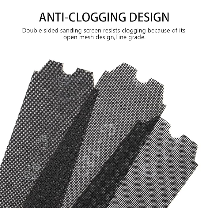 SCOTTCHEN Drywall Sanding Screen Mesh Sheet 4-3/16" x 11-1/4" Grit #80 - Image 3