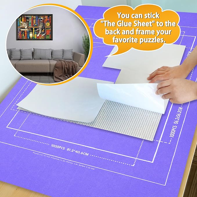 Puzzle Mat Roll Up| Jigsaw Puzzle Mat Roll Up| Roll-Up Save Pad Trays - Image 4
