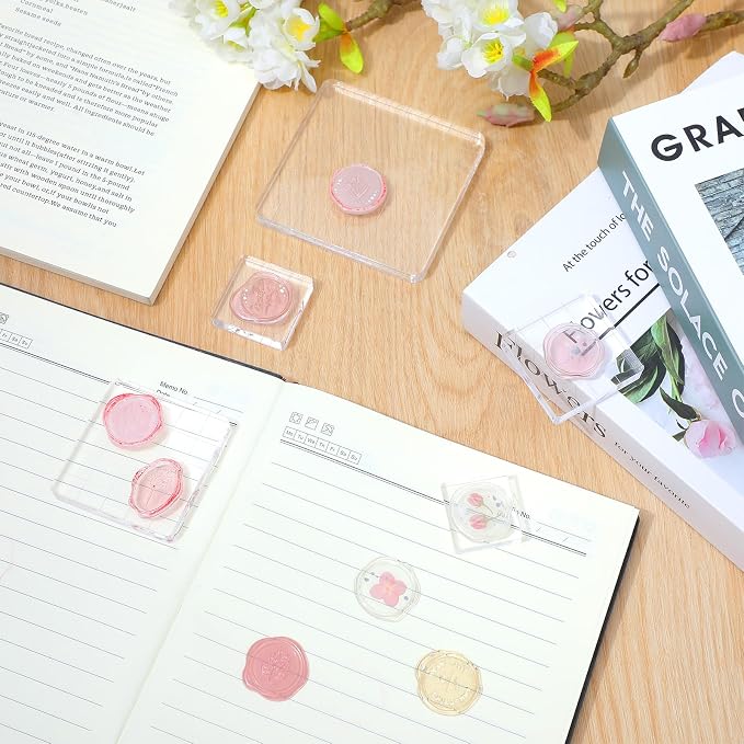 5pcs Acrylic Stamp Block, Acrylic Blocks - Image 5