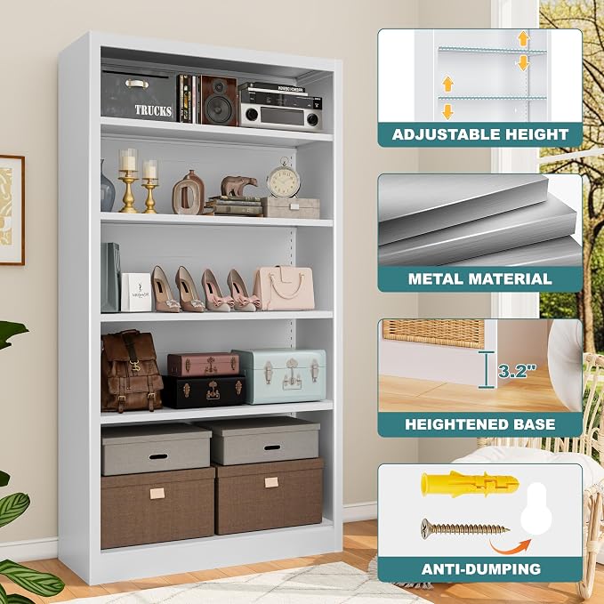 Heavy-Duty Steel Open Storage Cabinet - Image 5