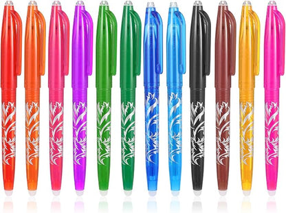 12pcs Heat Erasable Pens for Fabric, Fabric Marking Pens Fabrics Markers No by Unknown
