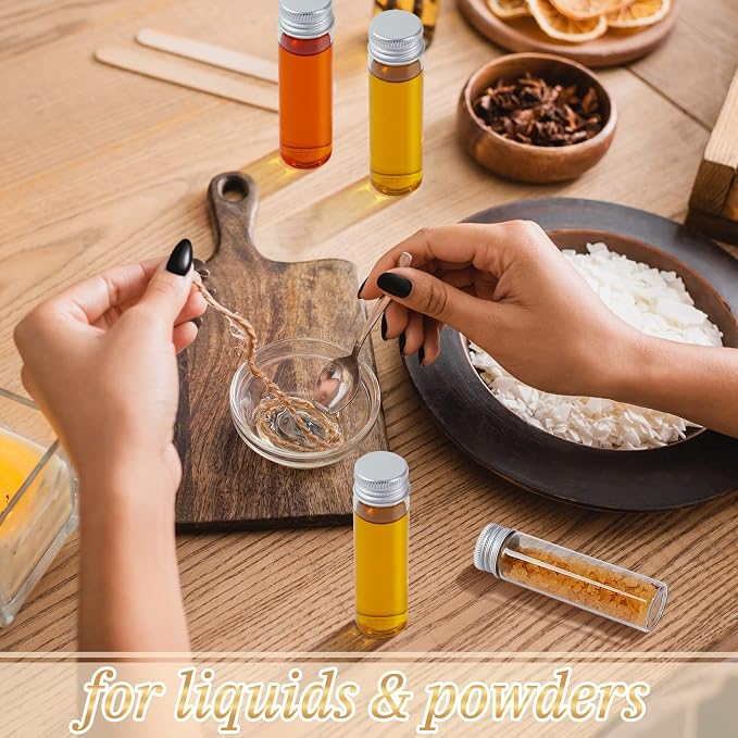 100 Pcs Small Clear Vials Spice Mini Jars - Image 5