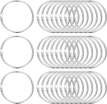 PATIKIL 2.2" x 2.4" Loose Leaf Binder Rings by PATIKIL