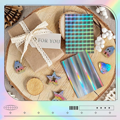 24 Sheets Holographic Cardstock 8.5 x 11in, 250gsm/92lb 6 Mixed Styles Metallic - Image 6