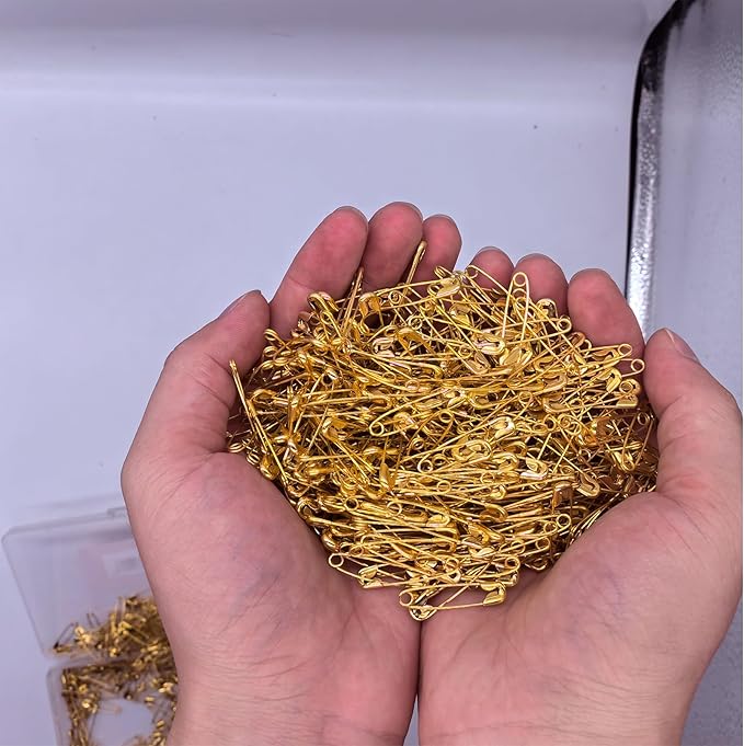 1000PCS Safety Pins, 1.1 inch Small Safety Pins, Rust-Resistant Nickel Plated - Image 4