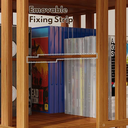 XIMN 360° Rotating Bamboo CD/DVD Shelf - Image 6