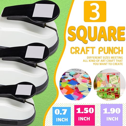 Square Hole Puncher Square Paper Punch Shape Punches - Image 4