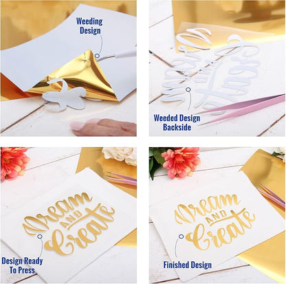 3 Yard x 20" Wide Roll Threadart Metallic Foil Leopard Heat Transfer Vinyl Film - Image 7