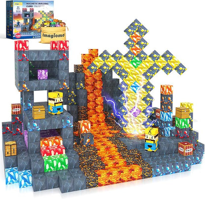 100PCS Magnetic Blocks by Imagiomo