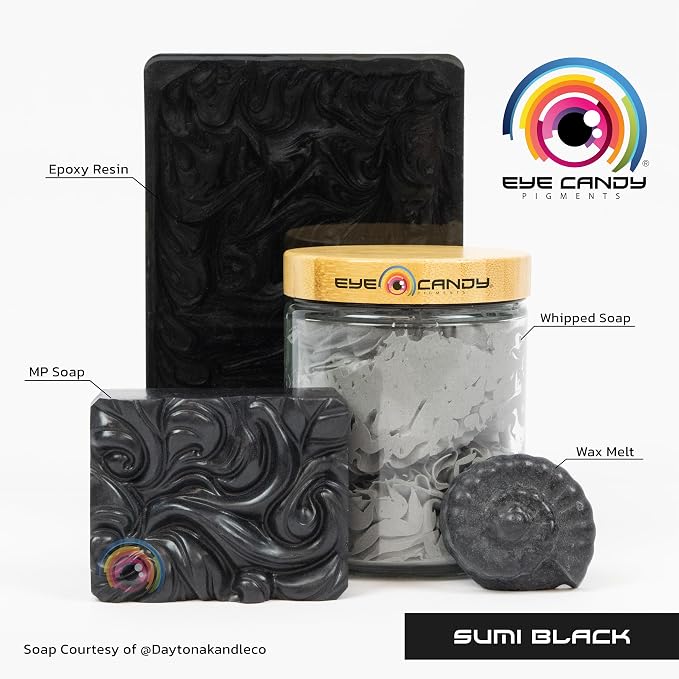 Eye Candy Pigments Premium Black Mica Powder - Image 2