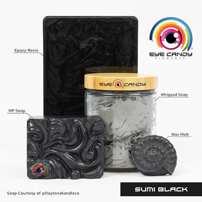 Eye Candy Pigments Premium Black Mica Powder - Image 2
