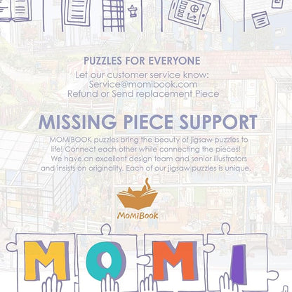 MOMIBOOK Puzzles for Adults 1000 Piece Jigsaw Puzzles of Wonderful! A Big Family - Image 7