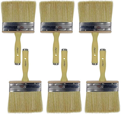 Paint Brush 5 inch, Shed and Fence Stain Block Brush by Magimate