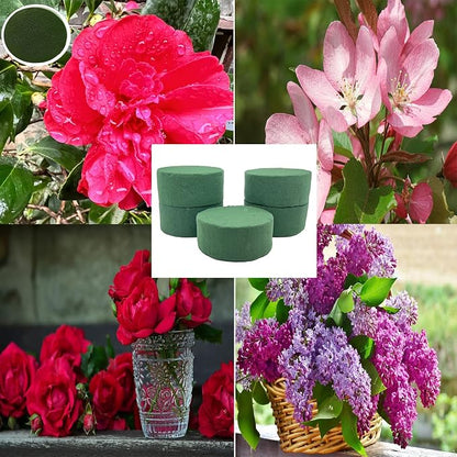 5 Pcs Floral Foam, Dry Wet Floral Foam Bricks Round - Image 5