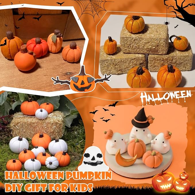 YOGFIT 72 Pack Halloween Pumpkin DIY Craft Clay Kit - Image 5