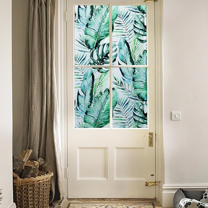 DKTIE Nature Pattern Rainbow Window Film Decorative Stained Glass Window Film - Image 7
