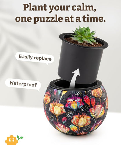 PieceRelax 3D Puzzle Planter 80 Pieces - Image 5