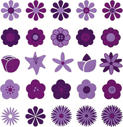 Whaline 18Pcs Felt Fabric Sheets Soft Thick Assorted Purple Craft Felt Pack - Image 4