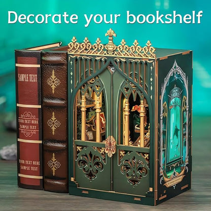 Fsolis Book Nook Kits, DIY Miniature House Kit 3D Puzzles - Image 2