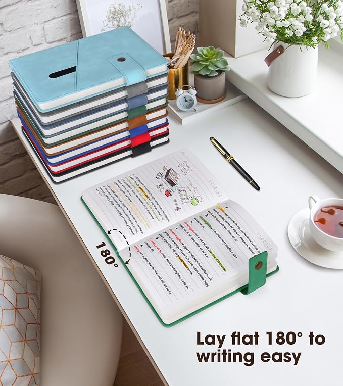 A5 Lined Leather Journal Notebook - Image 5