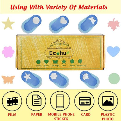 Set 6 Craft Hole Punch 1-inch, Craft Punchers - Image 3
