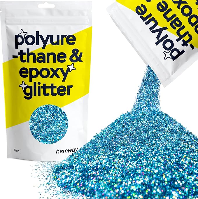 Hemway Polyurethane & Epoxy Resin Glitter 100g / 3.5oz Metallic Crystal Flake by Hemway