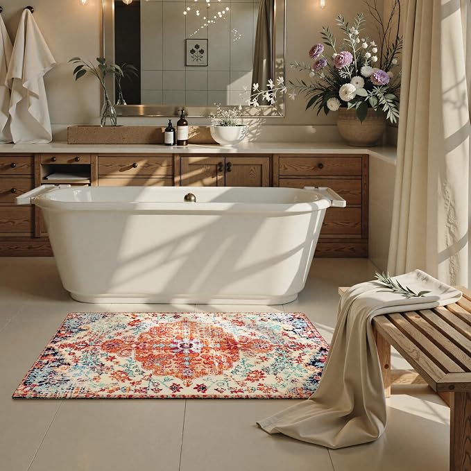 Lahome Bohemian Floral Medallion Runner Rug - Image 4