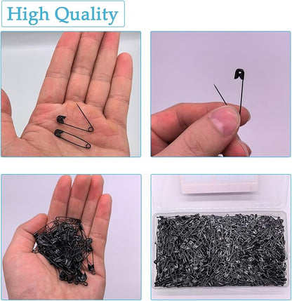 1000PCS Safety Pins, 1.1 inch Small Safety Pins, Rust-Resistant Nickel Plated - Image 3