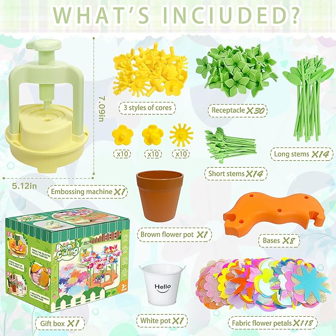 Fabric Flower Bouquets Toys, DIY Craft Kit - Image 7