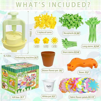 Fabric Flower Bouquets Toys, DIY Craft Kit - Image 7