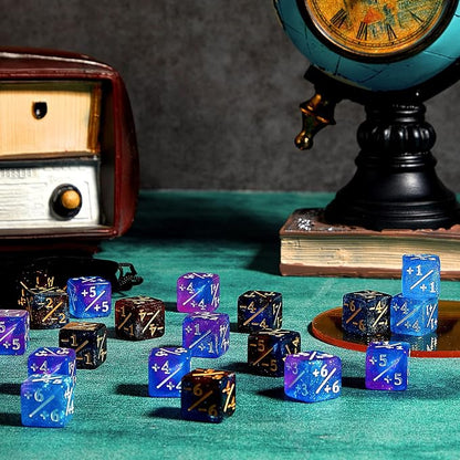 Sumind 24 Pcs Magic Life Counter Dice -1/+1 Counters Commander Buff Tokens 6 - Image 5