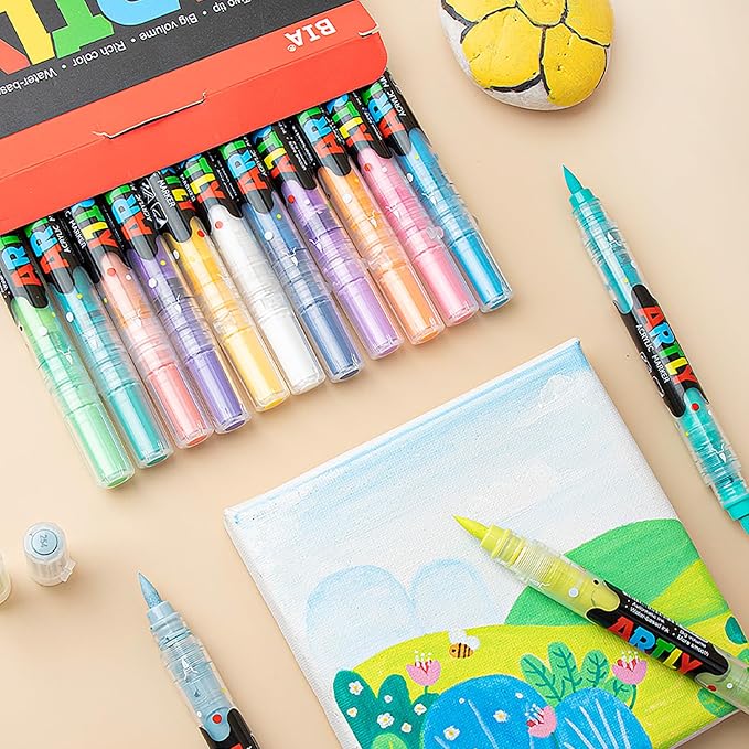 96 Colors Paint Markers, Dual-Color Acrylic Pens - Image 3