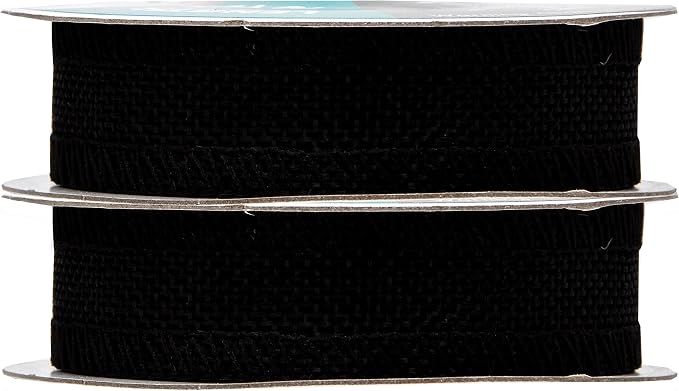 Mandala Crafts Black Burlap Ribbon 1 Inch Wide Jute Ribbons - Image 2