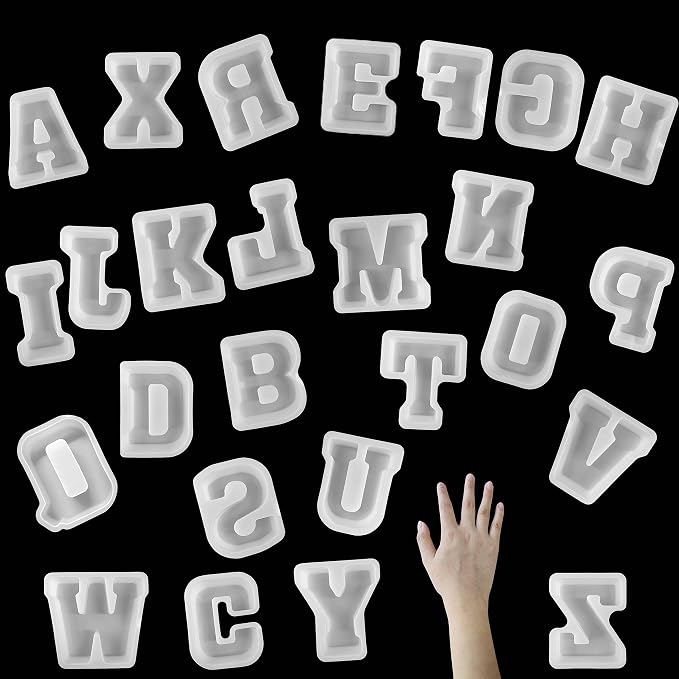 5 Inch Alphabet Mold by EVERELAMSiliconeMolds