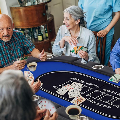 Folding Poker Table, 8 Player Portable Design - Image 8