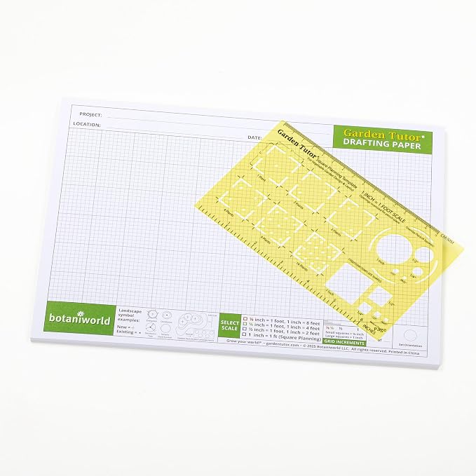 Garden Tutor Square Planning & Drafting Kit – Plan High-Yield Vegetable Gardens by GardenTutor
