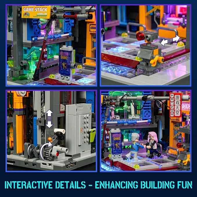 Cyberpunk Game Stack Lighting-Building-Bricks Set - Image 5