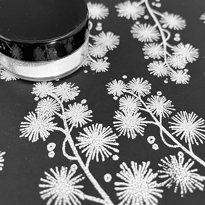 Embossing Kit, Embossing Ink Pad, 8X 10ml Embossing Powders - Image 8
