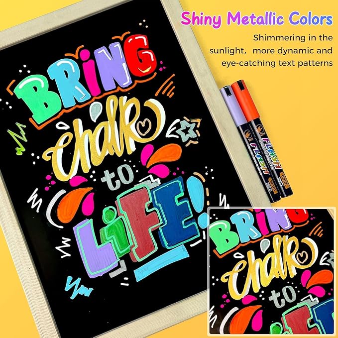 SFAIH 24 Vibrant Chalk Markers for Blackboard - Image 2