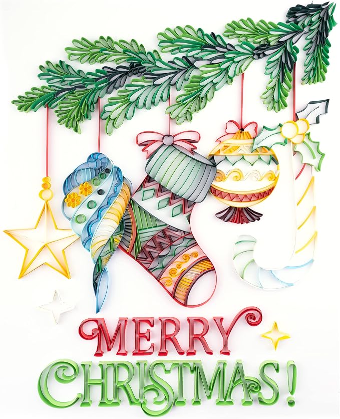 Uniquilling Christmas Quilling Kits, Paper Quilling Kit by UNIQUILLING