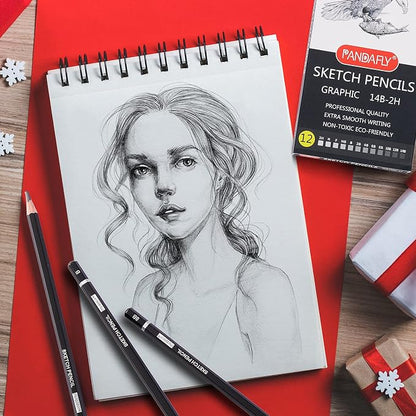 PANDAFLY Professional Drawing Sketching Pencil Set - Image 6
